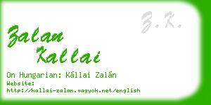zalan kallai business card